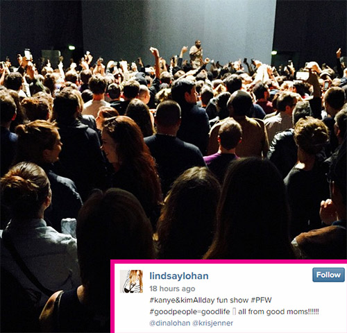Lindsay Lohan Posts N-word On Instagram Photo While Attending Kanye West Concert In Paris – Desperate Cry For Attention?
