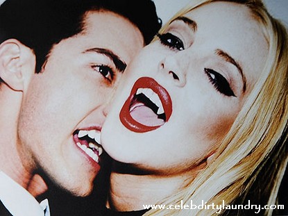 Lindsay Lohan Poses As A Vampire – Photo