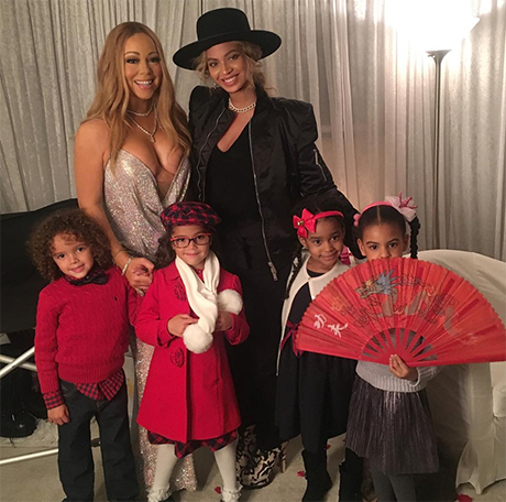 Beyonce, Blue Ivy Pose For Photo-Op With Mariah Carey: Throws Shade At Kanye West – No Play Dates For North West And Blue!
