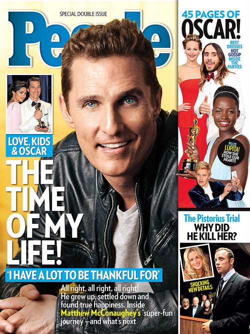 Matthew McConaughey Thankful For Oscar Win, Family, and Children – People Cover Photo