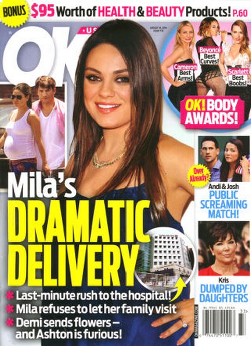 Mila Kunis and Ashton Kutcher Pregnancy Panic: Furious at Demi Moore Over Flowers? (PHOTO)