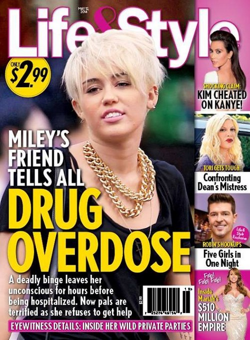 Miley Cyrus Drug Overdose – Friends Say Star Needs Detox and Rehab After Deadly Binge (PHOTO)
