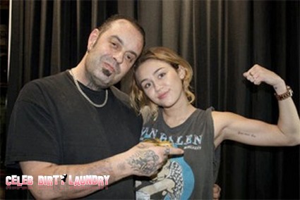 Is Miley Cyrus’ New ‘Love Never Dies’ Tattoo A Message To Liam Hemsworth? (Photo)