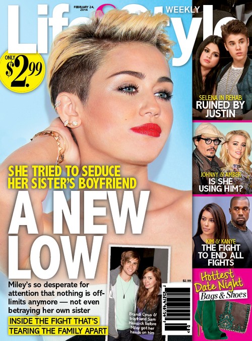 Miley Cyrus Steals Sister Brandi’s Boyfriend, Rocker Sam Hancock (PHOTO)