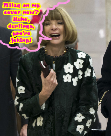 Miley Cyrus Loses Vogue Cover Spot As Anna Wintour Deems Her VMAs Twerking Performance ‘Distasteful’!
