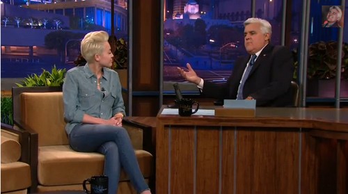 Miley Cyrus Insults Justin Bieber on Leno: Says Justin Has The Mind of a 12 Year Old Boy (VIDEO)