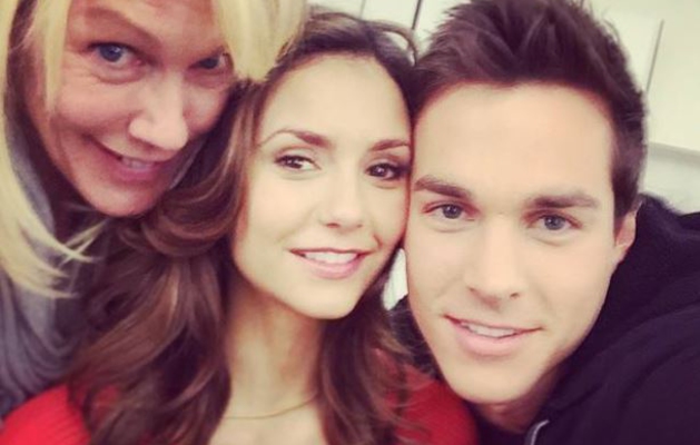 Nina Dobrev and Vampire Diaries Co-Star Chris Wood Party At The Super Bowl