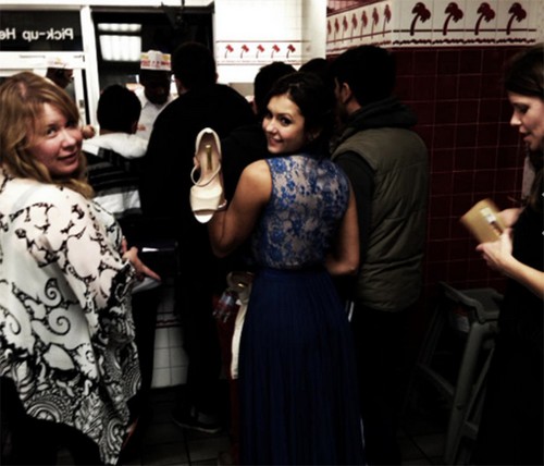 Nina Dobrev Gets The Munchies In Hollywood After Late Night Awards Show – “Junkies Getting Our Fix” (PHOTOS)