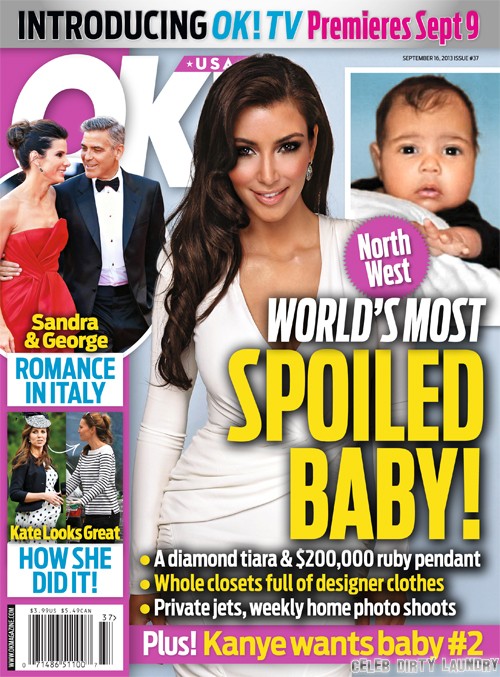 North West World’s Most Spoiled Baby: Kim Kardashian And Kanye West Having Baby Number 2 – Report (Photo)