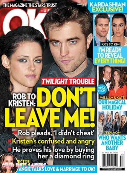 Robert Pattinson Begs Kristen Stewart Not To Leave Him! (Photo)