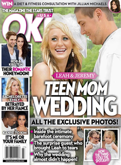 See Exclusive Pictures Of Teen Mom Leah Messer’s Wedding To Jeremy Calvert! (Photo)