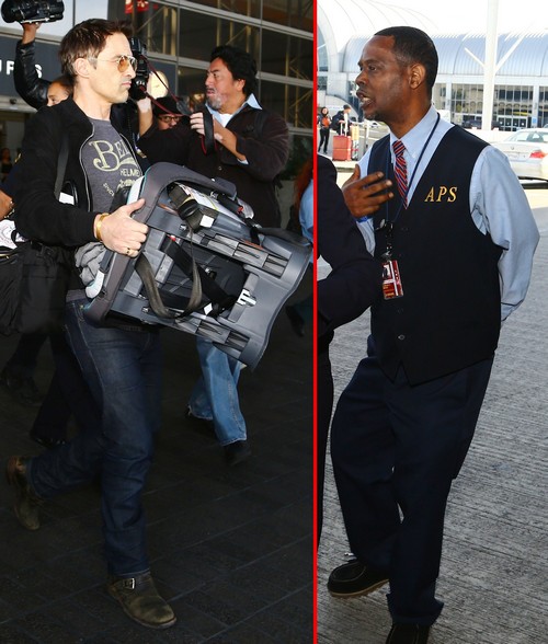 Olivier Martinez Battery Suspect – Beats Up Airport Employee At LAX Protecting Halle Berry and Nahla? (PHOTOS)