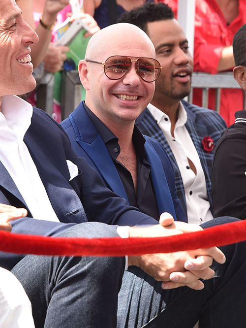 Pitbull Honored With Hollywood Walk Of Fame Star: Dedicates His Star To The Latino Community (PHOTOS)