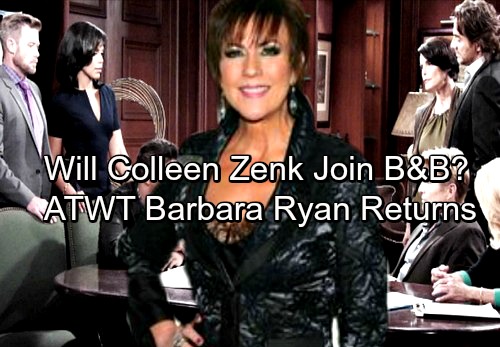 The Bold and the Beautiful Spoilers: Will Colleen Zenk Join B&B – As The World Turns Super Star Barbara Ryan Returns?