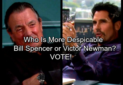 The Young and the Restless Spoilers: CBS Soap Baddies – Who is More Despicable – B&B’s Bill Spencer or Y&R’s Victor Newman?