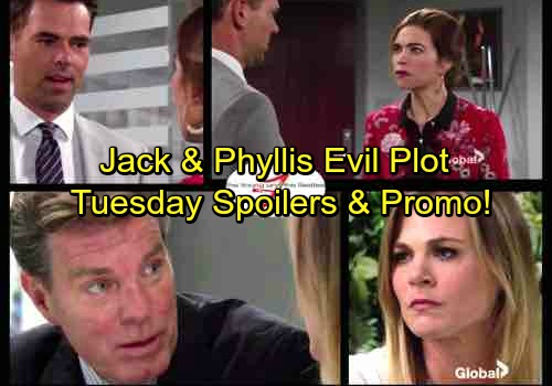 The Young and the Restless Spoilers: Tuesday, August 8 – Phyllis and Jack’s Secret Partnership – Victoria Explodes at Billy