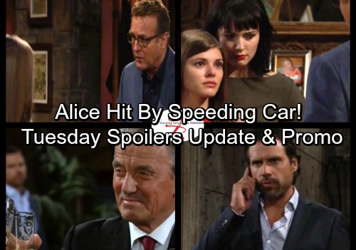 The Young and the Restless Spoilers: Tuesday, October 3 – Alice Hit by a Speeding Car – Crystal Enters Witness Protection