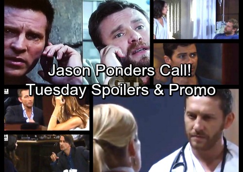 General Hospital Spoilers: Tuesday, October 3 – Jason Ponders Patient Six’s Call – Griffin in a Tight Spot – Valentin Stuns Nina