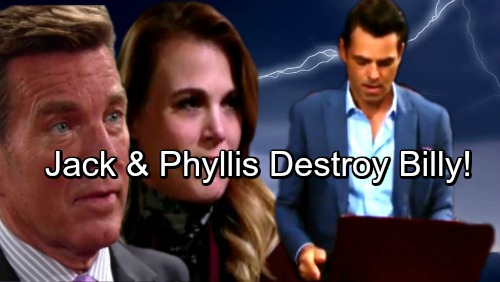 The Young and the Restless Spoilers: Jack and Phyllis Fight Billy – Twisted Trio Headed For Doom