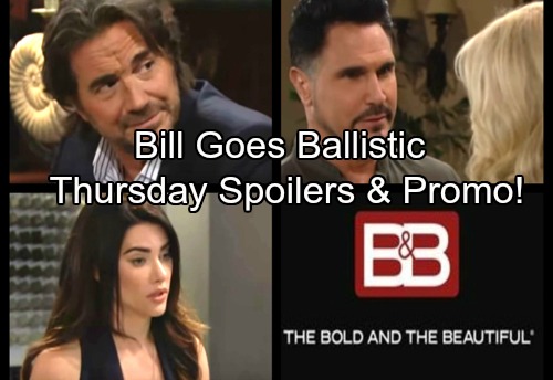 The Bold and the Beautiful Spoilers: Thursday, October 12 – Bill’s Raging Meltdown, Warns Liam After Brooke’s Divorce News