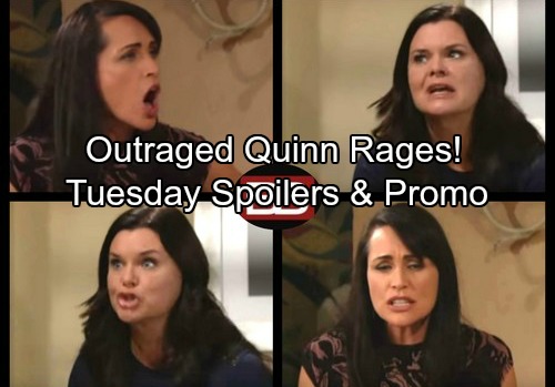 The Bold and the Beautiful Spoilers: Tuesday, October 17 – Sheila’s Pam Scheme – Mateo Backs Up Quinn’s Outrage