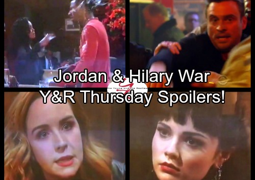 The Young and the Restless Spoilers: Thursday, November 2 – Billy Trapped – Firefighters Hold Back Cane – Jordan and Hilary At War