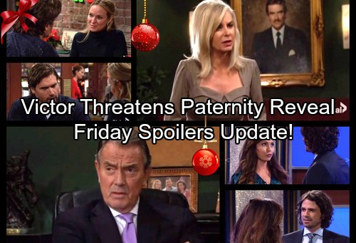 The Young and the Restless Spoilers: Friday, Dec 1 – Victor Threatens Paternity Reveal – Lily Sacrifices For Baby Sam