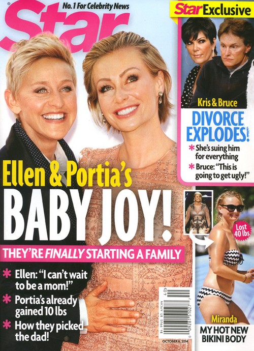 Portia de Rossi Pregnant: Ellen DeGeneres Divorce Off, Welcomes Baby – Marriage Problems Solved! (PHOTO)