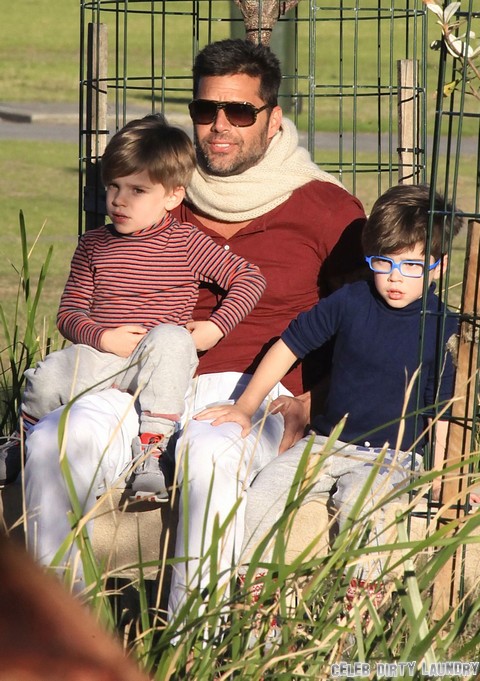 Ricky Martin and Twin Boys Matteo and Valentino Hang Out In Australia (PHOTOS)