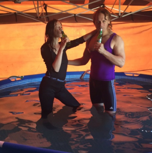 Sam Heughan and Caitriona Balfe Tease Outlander Fans With Wet and Wild Promo
