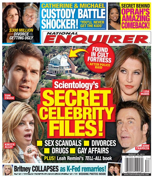 Tom Cruise’s, John Travolta’s and Kirstie Alley’s Scientology Secret Files Allegedly Discovered – Gay Affairs and Drugs (Photo)