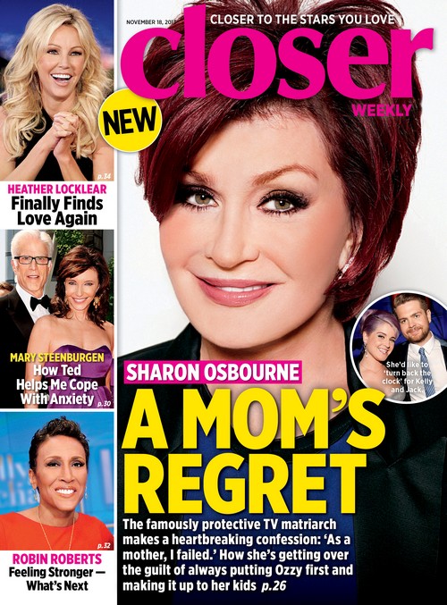 Sharon Osbourne Regrets Failing Her Children, Kelly And Jack Osbourne (Photo)