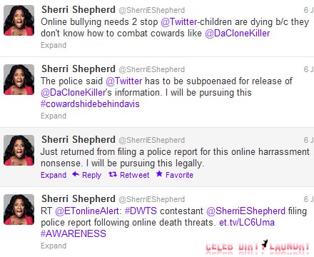 Crazy Twitter Bully Tries To Rape Sherri Shepherd, Claws Come Out