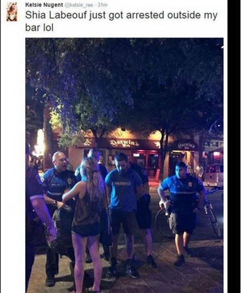 Shia LaBeouf Arrested In Austin, Texas For Public Intoxication: Drunk and Bizarre Behavior