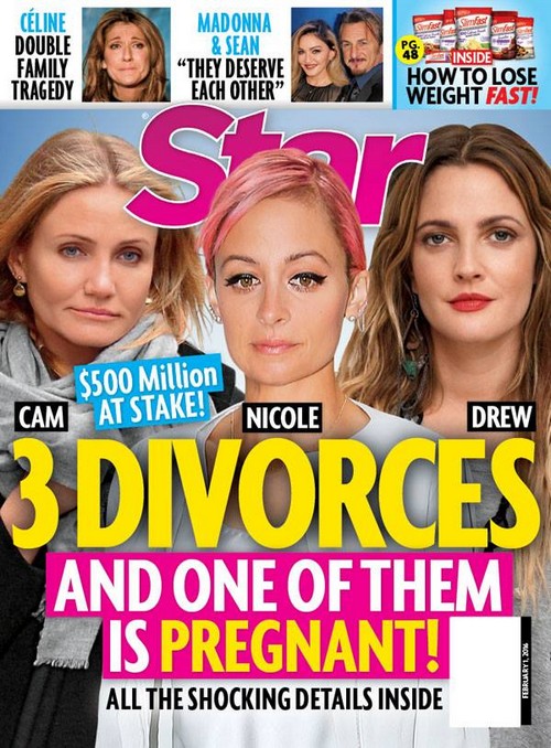 Cameron Diaz, Drew Barrymore, and Nicole Richie: 3 Divorces, 1 Pregnancy?