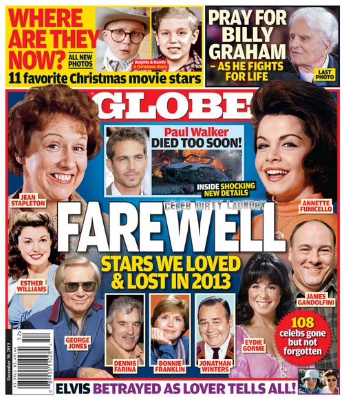 GLOBE: Stars We Loved and Lost in 2013 (PHOTO)