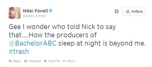 The Bachelorette 2014 Nick Viall and Andi Dorfman Sex Scandal: Nikki Ferrell Slams Producers – Calls Them ‘Trash’