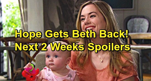 The Bold and the Beautiful Spoilers Next 2 Weeks: Hope Gets Beth Back – Brings Traumatic Fallout for Steffy