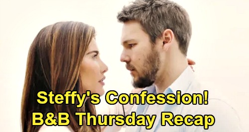 The Bold and the Beautiful Spoilers: Thursday, January 23 Recap – Steffy’s Confession to Kiss Setup – Sally’s Physical Breakdown