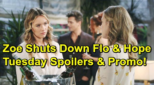 The Bold and the Beautiful Spoilers: Tuesday, March 5 – Zoe Shuts Down Flo and Hope – Wyatt Considers Steffy For Liam