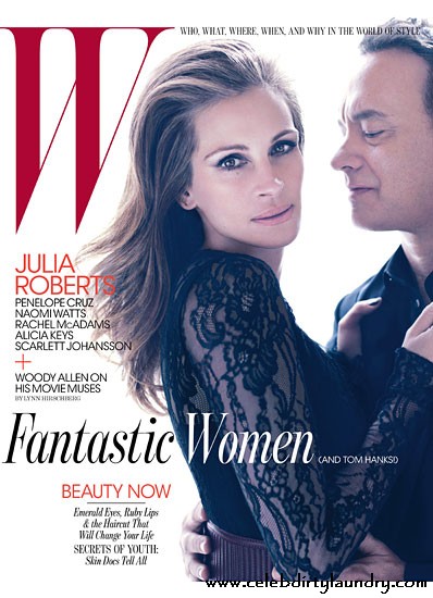 Julia Roberts & Tom Hanks Cover W Magazine
