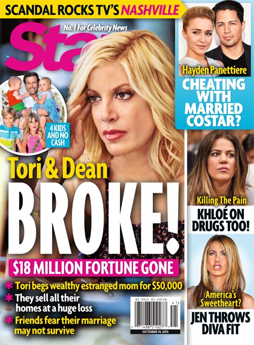 Tori Spelling and Dean McDermott Face Bankruptcy and Divorce – Tori in Denial (PHOTO)