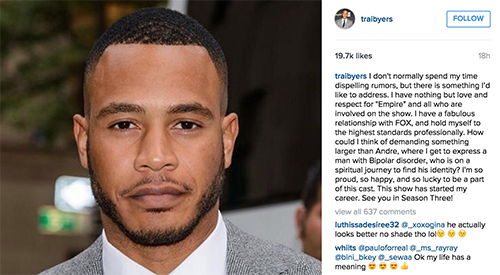 Trai Byers Quitting ‘Empire’ Season 3 – Andre Actor Claims He’s Too Good For The Show And Its Cast?