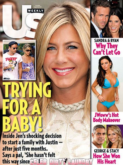 US Weekly: Jennifer Aniston & Justin Theroux Trying For A Baby! – Photo