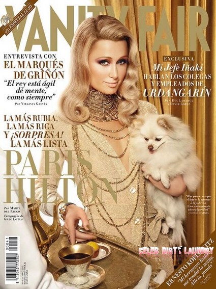 Paris Hilton ‘Simply Stunning’ On the Cover of Vanity Fair Spain January 2012 (Photo)