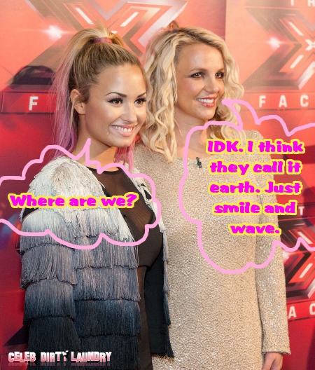 Britney Spears and Demi Lovato Forgot their ‘X-Factor’ at San Francisco Auditions (Photo)