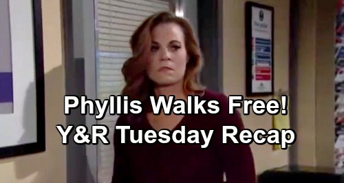 The Young and the Restless Spoilers: Tuesday, February 19 Update – Phyllis Walks Free After Snitching – Mariah Interrogated