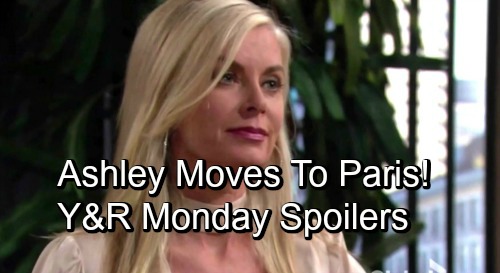 The Young and the Restless Spoilers: Monday, October 29 – Paris Awaits Ashley, Eileen Davidson’s Last Episode – Jabot Left in a Bind
