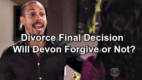 The Young and the Restless Spoilers: Hilary Insists Devon Forgive Her or Sign Divorce Papers – Devon Torn Between Love and Hate