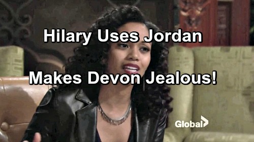 The Young and the Restless Spoilers: Hilary Uses Jordan To Make Devon Jealous – Hevon Resurrected?